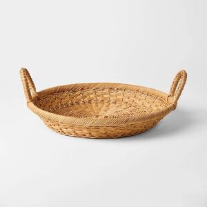 Threshold Studio McGee Round Tapered Decorative Accent Tray New w/ Wear